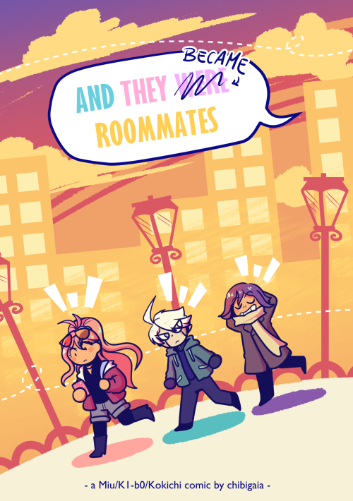 chibigaia-art:   [It’s been three years since graduation, and being honest is as hard as always.]  IT’S DONE!!! 24 pages of ot3 comic because god cursed me for my hubrisYou can get the full comic on my Gumroad, either for free or by leaving a tip,