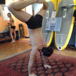 Yoga instructor, Wahid &gt;:) @heisenbabe !!!!!!!!!!!!!