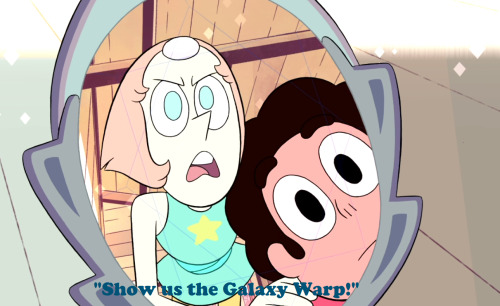 nobrandminda:  “Show us the Galaxy Warp! Oh, come on! I know you’ve seen it!” Gotta admit, I did not expect that to be an actual clue about Lapis’ history. 