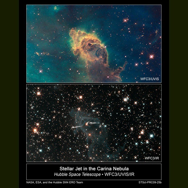 Carina Nebula Dust Pillar #nasa #apod #carina #nebulae #nebula #milkyway #galaxy