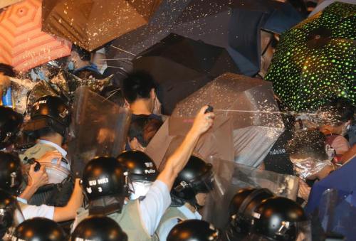 Student Protests in Hong Kong against the mainland gov&rsquo;t failing to deliver on their promi