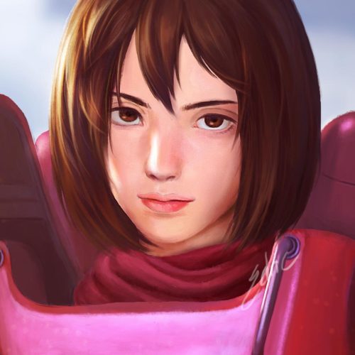 Mikasa Pink Power Armor Close Up