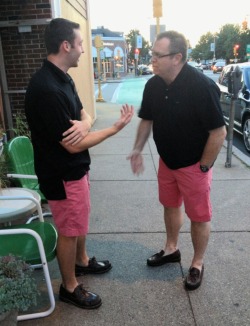 neverlaur:  neverlaur:  bowlingforwhoop:  neverlaur:  So my Dad and brother took separate cars to dinner tonight, and this happened.  they look like they are arguing about who is going to go home and change  Oh, they were. Jake: You’ve got to be kidding