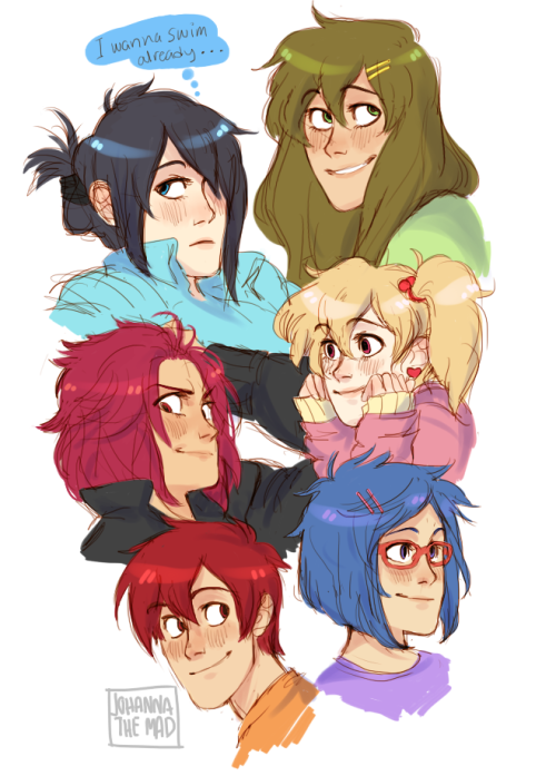 johannathemad: here, have your swimming girls and a cute aCTUAL GOU