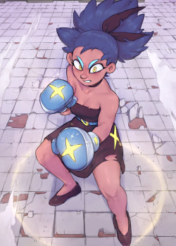 uc77art:Art of @droolingdemon‘s boxing OC, Aster. I liked his