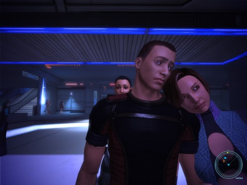 bootylicious-biotic:  thefanaticbiotic:  hisnameisdesmondmiles:  so i found this couple on the citadel and decided to photobomb them  Excellent  perfection 