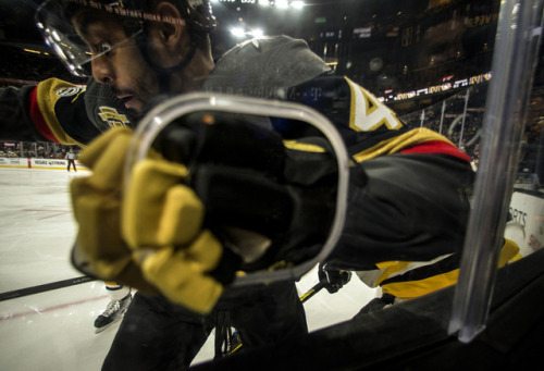 pedalingontheroadoflife: Another solid win as the Vegas Golden Knights defeat the defending champions Pittsburgh Penguins during their game at the T-Mobile Arena. Franchise goalie Vegas Golden Knights Marc-Andre Fleury (29) is back after injury and