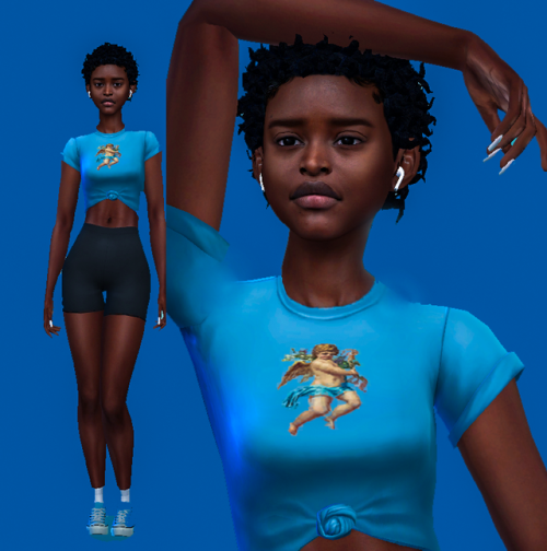 weirdblkgirlsims: mood changes like these colors. Skin: @thisisthem Shirt: @ridgeport FREE on PATREO