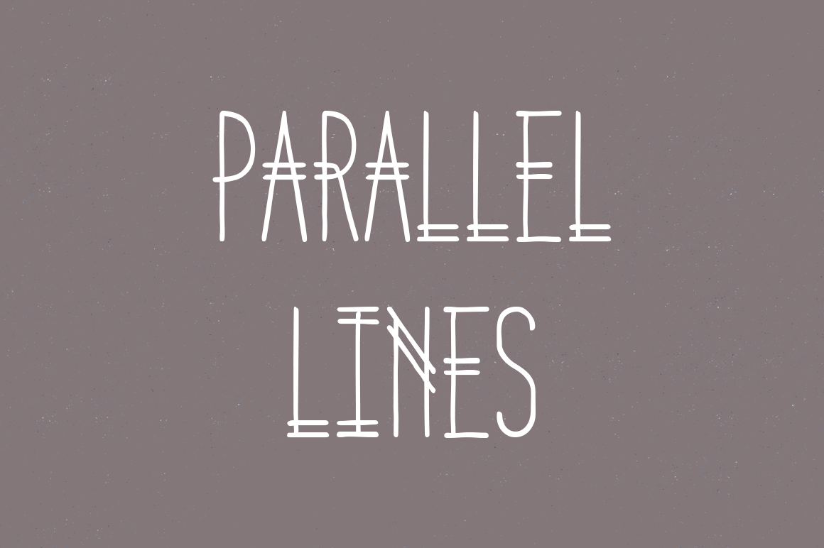 Parallel Lines Font Poster