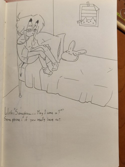 Sequel To A Comic I'll Post Later. In Short, Seraphina Is Going Through Mourning In Her Family, Lilith