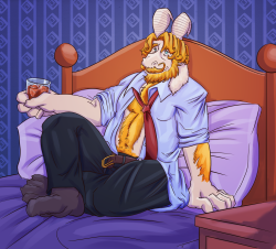 rawrrarr:  After-hours AsgoreAsgore having a bit of a break after a long day, won’t you keep him company? :3c