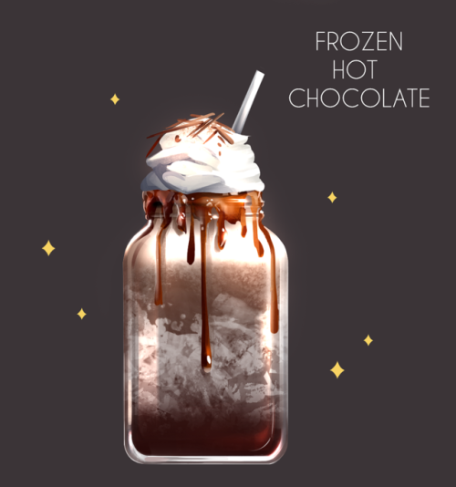 Lil doodle because frozen hot chocolate is