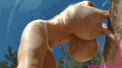 giantboobster:  hugesiliconboobs: I love how her tits are getting distorted… http://ift.tt/1uZsoVn