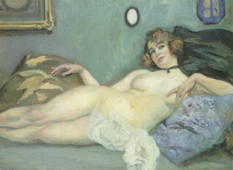 Tancrede Synave (French, 1860–1936), Nu au sofa