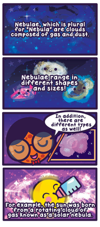 cosmicfunnies: Starry Greetings!Better late than never!Here’s a comic about Nebulae!ww