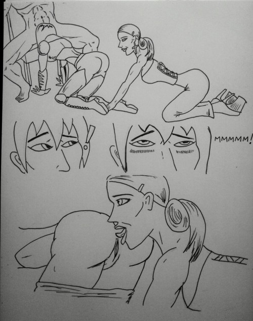 Kate Five vs Symbiote comic Page 78b  More bonus pages of Taki trying to get Marcus’ help. She’s done another rookie mistake and left herself open to Lori’s anal ministrations! As shocked as she may have been at first, those moans belie