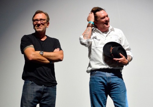 lbelieveinyou: Tim Roth, Michael Madsen and Vanguard Award recipient Quentin Tarantino speak onstage