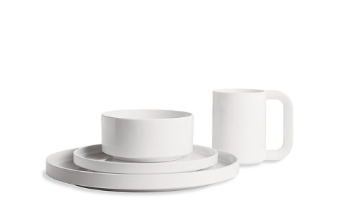 Massimo (1931-2014) and Lella Vignelli (1934-2016)dinnerware made of plastic produced by Heller