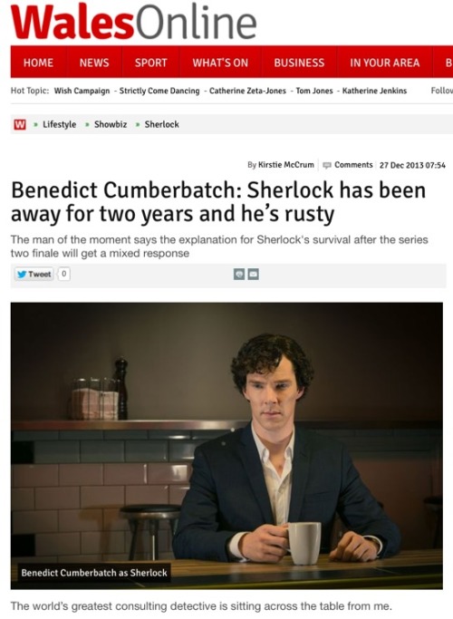 constancecream:Could a romantic match also be on the cards for the detective?Cumberbatch gives a sho