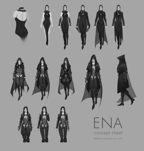 Ena - Concept Sheet Update (Casual and Post-Trespasser)So the year later I had a very insistent thou