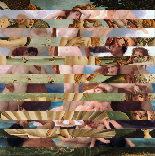 rubenista:The Birth of Venus by Sandro Botticelli (1486) &amp; William-Adolphe Bouguereau (1879)