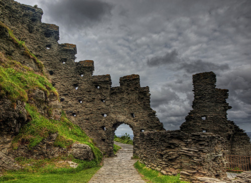 pagewoman: Tintagel Castle Ruins, Cornwall, England by Neil Howard   Legendary birthplace 