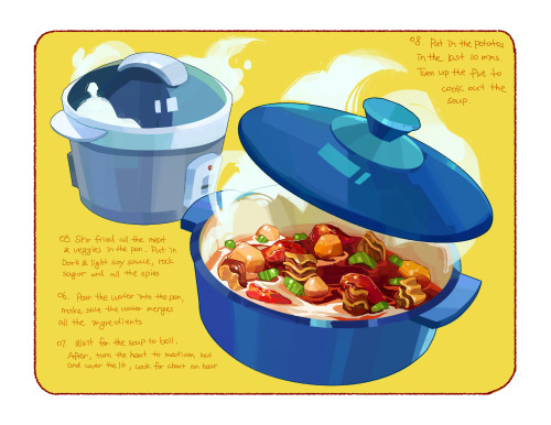 yukinnn:I’m here with another of my recipe comic !!! It’s my mom’s tomato beef ste