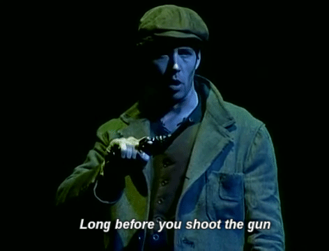 racetrak:A gun kills many men before it’s doneJust OneMore