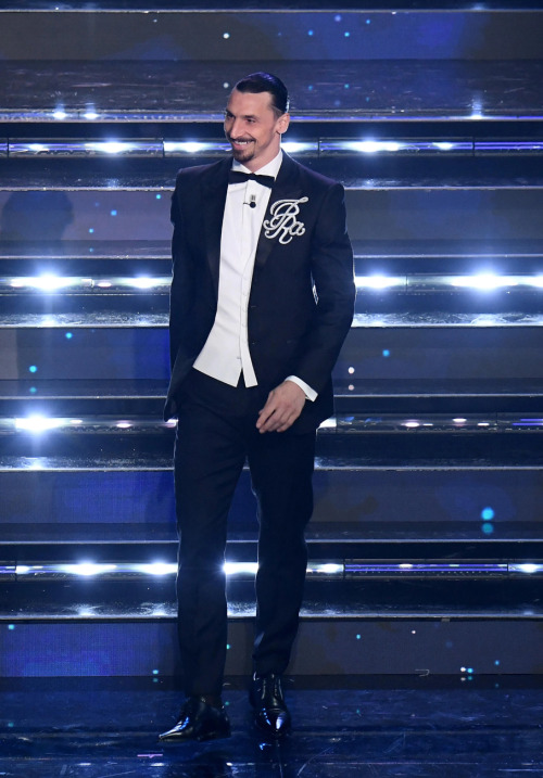 bringyoursister:Zlatan at the first night of the Sanremo Music Festival, March 2, 2021.