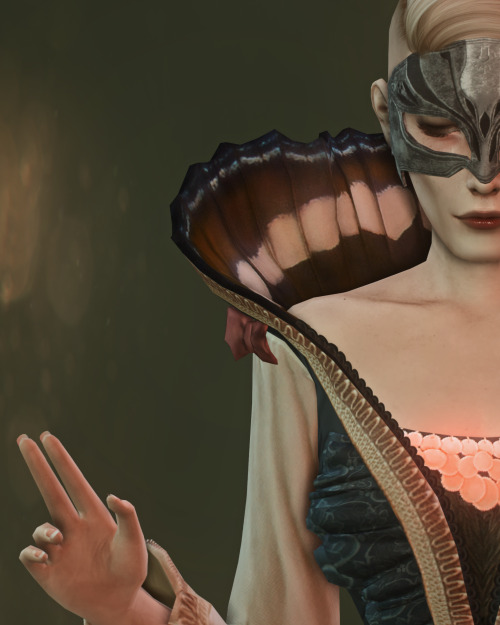 Dragon Age: Inquisition - Grand Duchess Florianne outfitNew mesh Assassin outfit  + Butterfly dress 