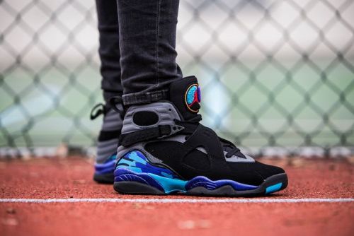  Air Jordan 8 Retro “Aqua” Buy via: http://bit.ly/2kmq10v