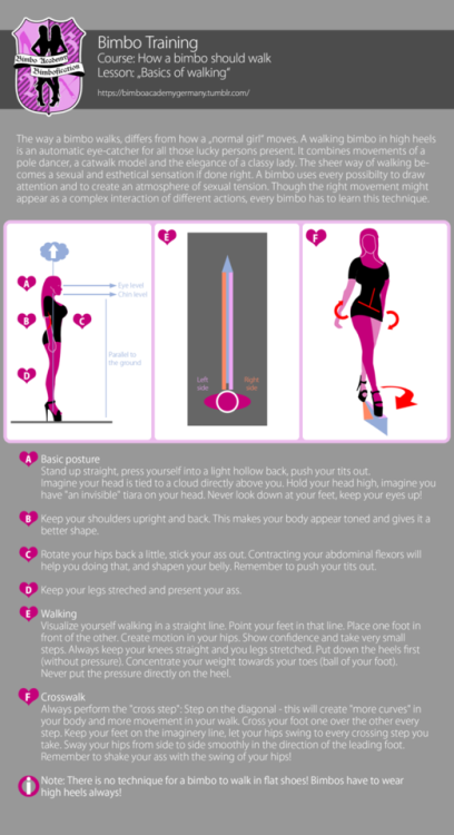 chloetransissy: Bimbo training infographics. Practice makes perfect, gurls! Do it all right and when