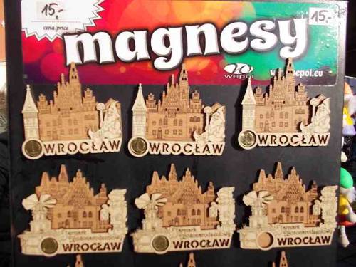 Magnets from Wroclaw, Poland.