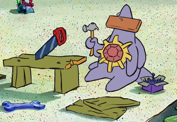 lwamfhmartiboxdotty9:  Starmie hurt itself in confusion!“Is this the Krusty Krab?” “No
