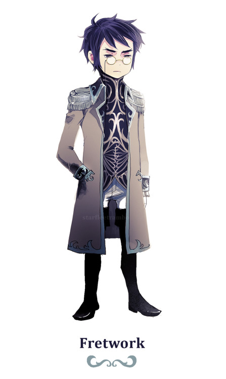 starfleetrambo:  I’m continuing the pattern gijinka :B  Edit: added Fretwork! ^^  