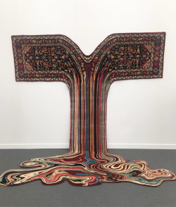 culturenlifestyle:  New Psychedelic Rugs From Traditional Azerbaijani Textiles by Faig Ahmed  Faig Ahmed’s (previously featured here) latest project focuses on making contemporary carpets from classical Azerbaijani textiles. Ahmed graduated from the