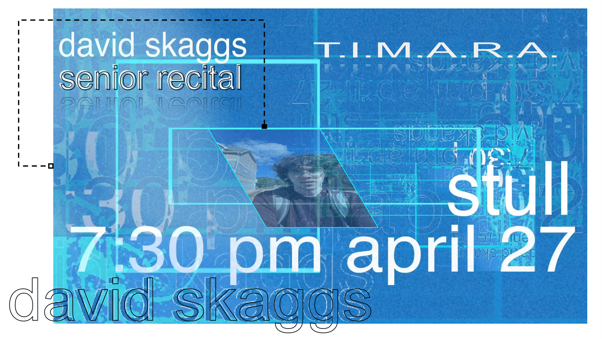 my senior recital poster