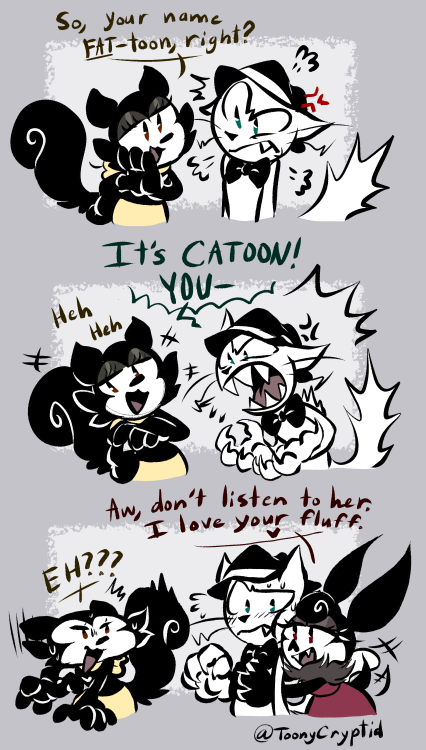  Just a silly comic starring Catoon and Shirley.Shirley belongs to @forever_mousily. 