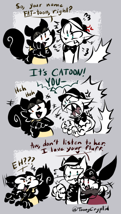 Just a silly comic starring Catoon and Shirley.Shirley belongs to @forever_mousily.