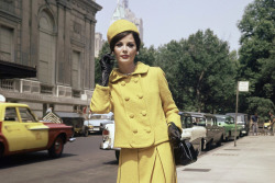 the60sbazaar:  1960s yellow skirt suit 