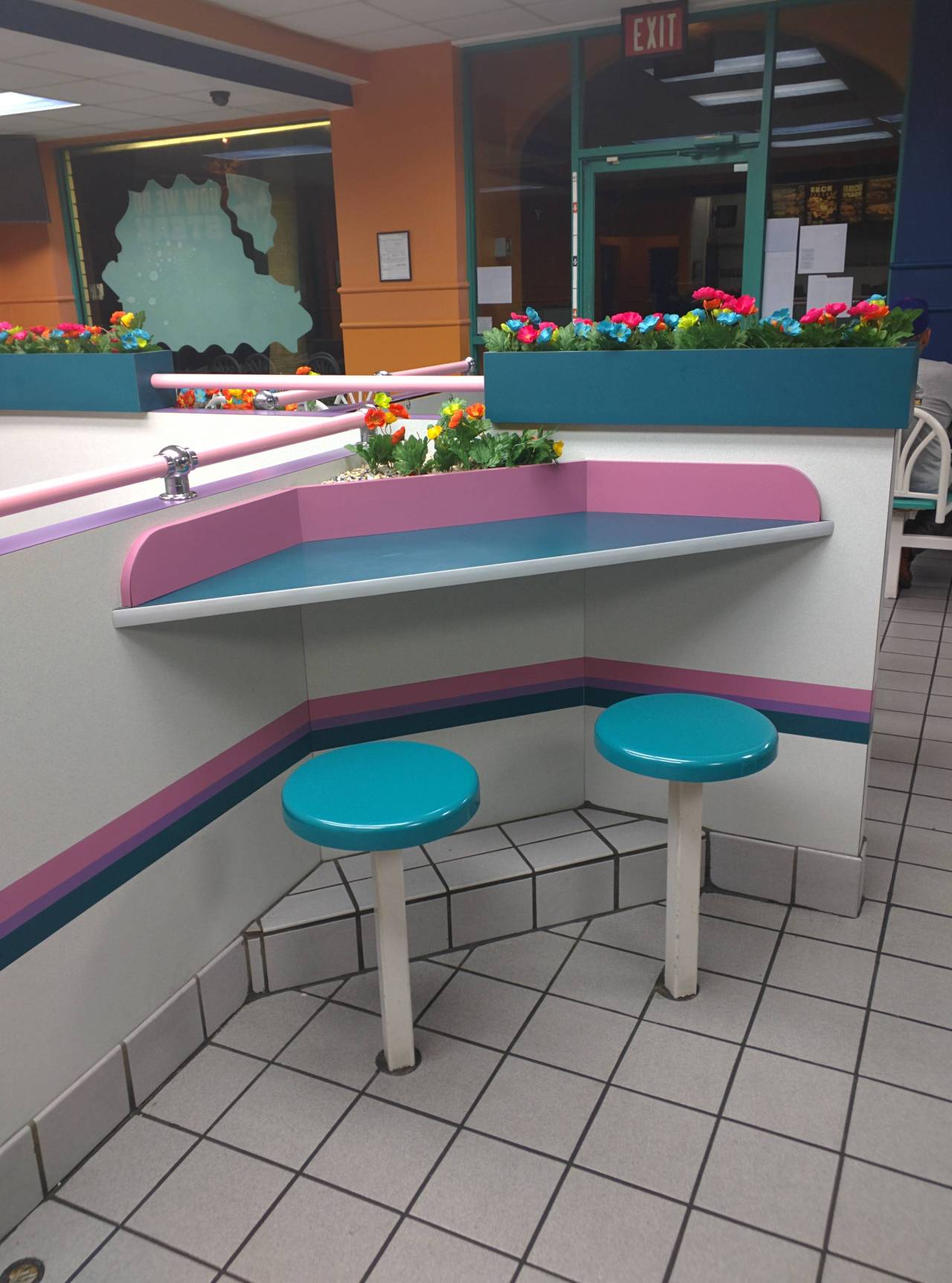 changeintheweather:1990s Taco Bell restaurant interior