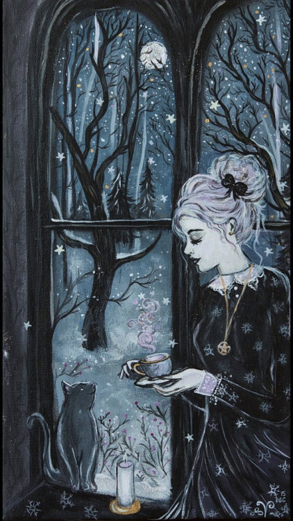 snootyfoxfashion:  Witchy Art Prints by ArtbyLadyViktoria