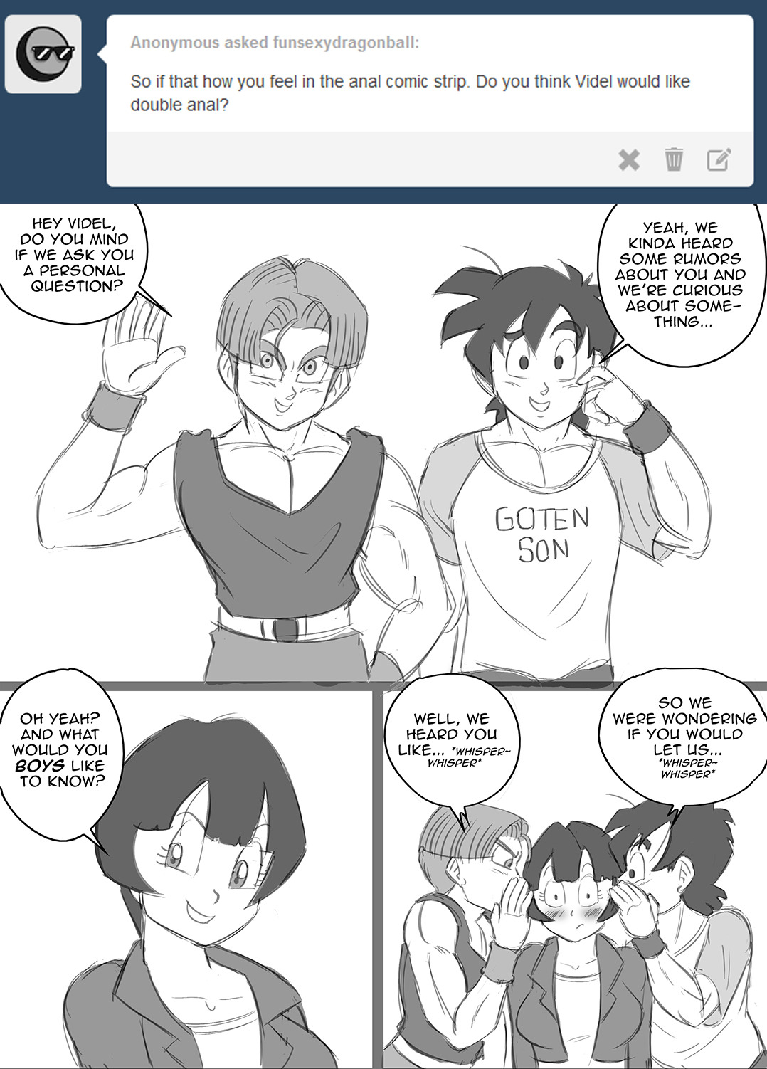 Goten, Trunks&hellip; why are you two so nasty?