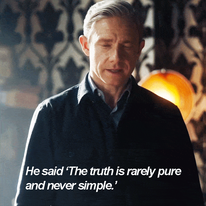 winter-soldier6:  Sherlock complimenting Mycroft. The look on Mycroft’s face. He