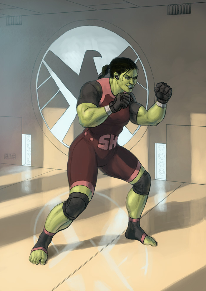 biram-ba-gallery:  She-Hulk. Okay, so here’s the thing. For a while now my fancast/headcanon