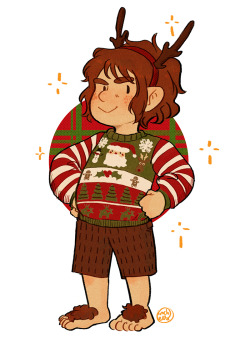 Leupagus:  Inchells:  For The Latest Letsdrawthehobbit Prompt! Ugly Holiday Sweaters!