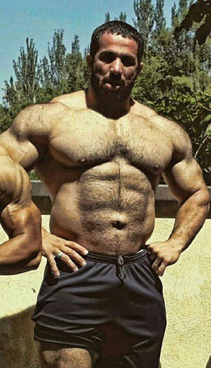 worshipalphamales: pjsesq:  Mojtaba Notarki What a hairy ape. Holy Christ.   FUCK. ME. 