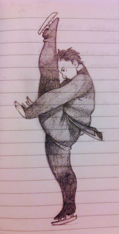 I sketched some Yuris during lectures because he is precious, and one day Ill do my take on his ice 