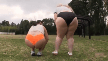 karnage70: bbwgifempire:  BBW Klaudia Kelly and chubby Japanese Girl Show Off Their Fat Asses  Twice the BBW hotness! 