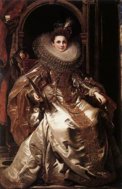 artist-rubens: Portrait of Maria Serra Pallavicino, 1606, Peter Paul RubensSize: 140x241 cmMedium: oil, canvas